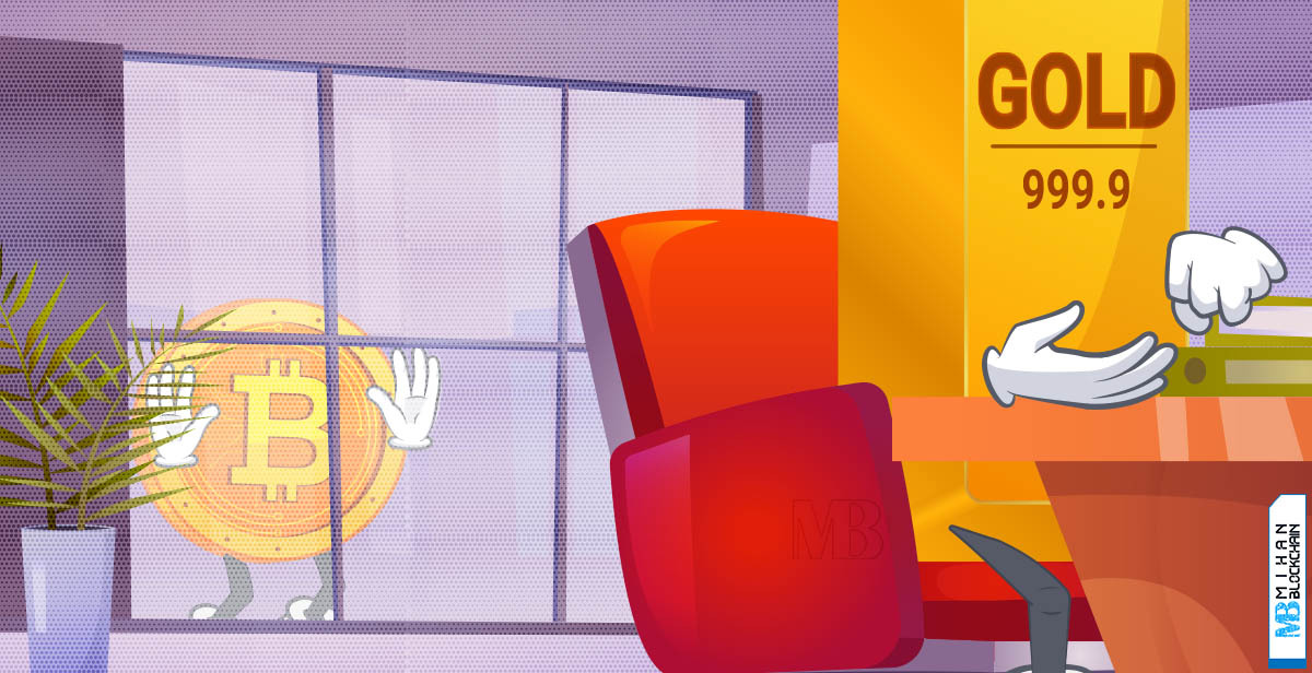 طلا ۵٬۰۰۰ دلاری شد؛ اما چرا بیت کوین سقوط می‌کند؟